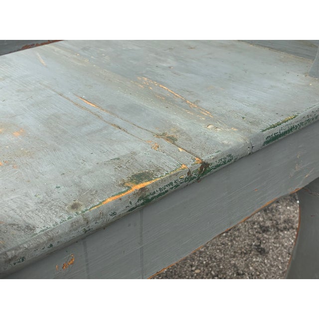 Pine Painted Bench or Settle For Sale In Baltimore - Image 6 of 18