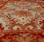 Antique Turkish Oushak With Elegant Motifs in Red, Ivory, Gold and Salmon Pink 7 X 9'8 For Sale In Atlanta - Image 6 of 15