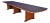 Large Mahogany Rectangular Triple Pedestal Conference Table by Leighton Hall - Made-to-Order For Sale