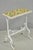 White Antique Arts & Crafts Wrought Iron Side Table W/ Catalina California Tile Top For Sale - Image 8 of 15