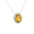 Metal Natural Citrine Diamond Necklace 14k Gold 11.93 TCW Certified For Sale - Image 7 of 11