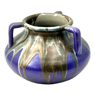 Stoneware Vase by Leon Pointu for Saint Amand en Puisaye, School of Crafts, 1920s For Sale