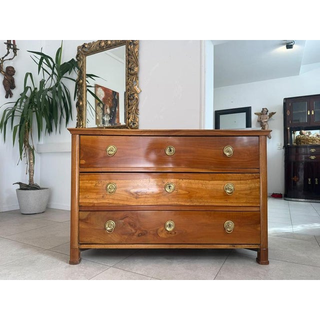 For Sale: Restored Biedermeier Chest of Drawers, circa 1820-40. Dimensions: 86 x 131 x 65 cm. A beautifully restored...
