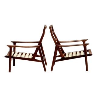 Teak Lounge Chairs by Guy Rogers, 1960, Set of 2 For Sale