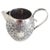 A distinctive late 19th-century high-grade silver cream jug, displaying richly worked decoration associated with Persian,...