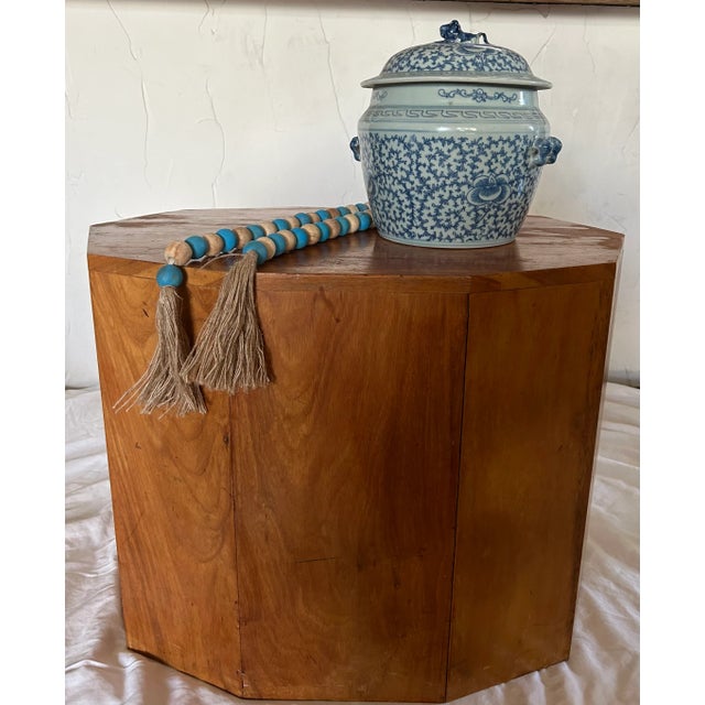 Mid Twentieth Century Brutalist Wood Side Table Styled After Ed Wormley for Dunbar For Sale - Image 9 of 9