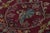 Textile Antique Indian Rug in Burgundy and Gold With Floral Patterns by Rug & Kilim For Sale - Image 7 of 9