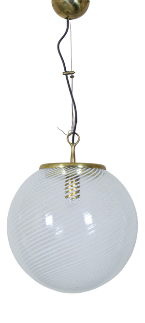 Murano Glass Bowl Pendant Light, 1960s