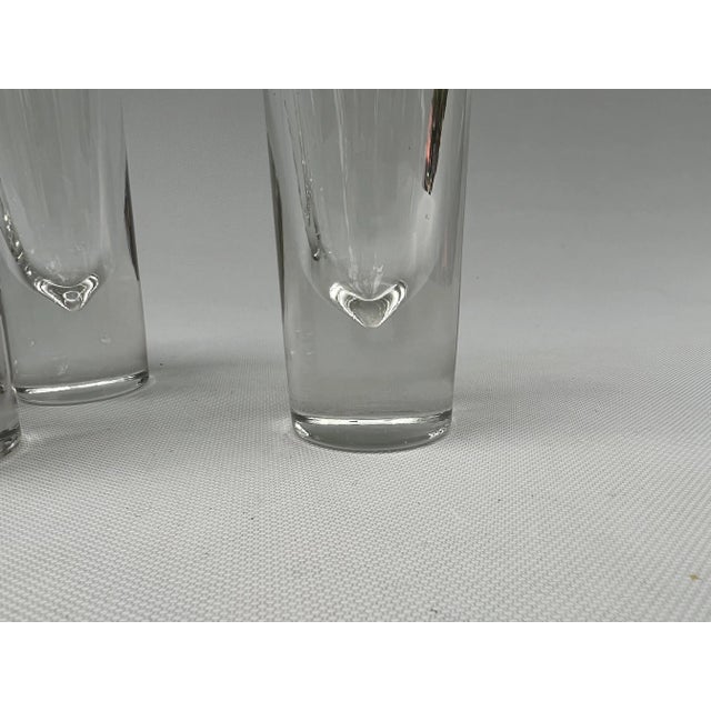 Transparent 1980s Set of 8 Carlo Moretti Vintage Postmodern Heavy Drinking Glasses Italy For Sale - Image 8 of 11