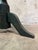 Antique Side Table Octagonal Top Snake Leg Tripod Primitive Green Paint Accent For Sale In San Francisco - Image 6 of 8