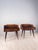1950s Mid-Century Italian Bedside Tables with Double Glass Tops, 1950s, Set of 2 For Sale - Image 5 of 18