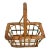1980s Rattan Wine Bottle Holder For Sale