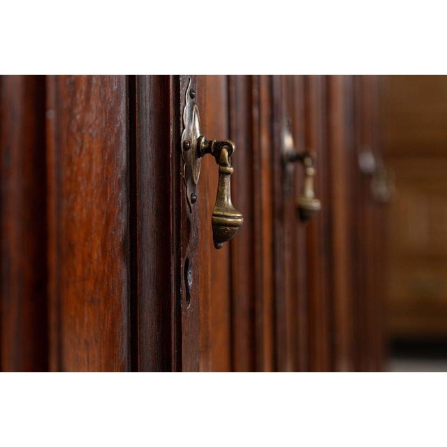 Large English Glazed Oak Library Bookcase, 1890s For Sale - Image 14 of 18