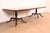 Kittinger Kittinger Regency Banded Mahogany Double Pedestal Extension Dining Table, Newly Refinished For Sale - Image 4 of 16