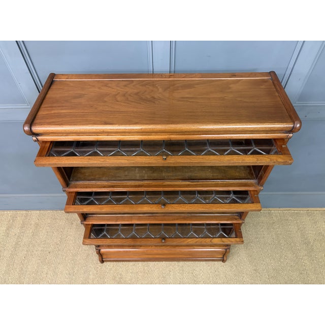 Walnut Stacking Bookcase from Globe Wernicke, 1910 For Sale - Image 15 of 17