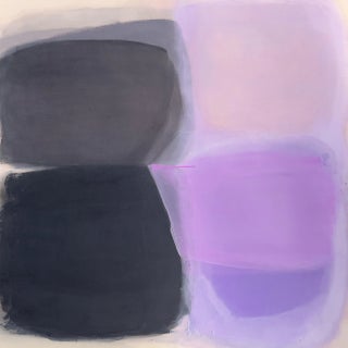 Lovefool (Wallflower Series) Lavender Color Field Abstract Painting For Sale