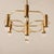 Metal Vintage Geometric Brass Chandelier from Gaetano Sciolari, 1970s For Sale - Image 7 of 13