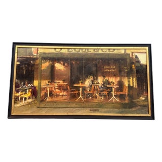 Simón Pasini, Break in Caffé Milano, 2014, Oil on Canvas For Sale