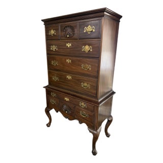 1970s Henkel Harris Highboy For Sale