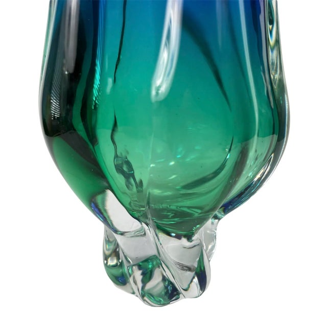 1990s Royal Gallery Crystal Glass Vase For Sale - Image 4 of 7