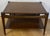 Very fine quality pair of Mid Century Modern Sculptural solid walnut end tables by the Bassett Furniture Co. Sculpted...