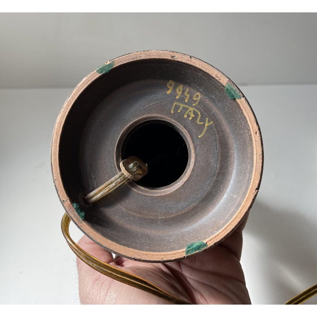 Vintage Italian Sgraffito Table Lamp from Fratelli Fanciullacci, 1960s For Sale - Image 6 of 8