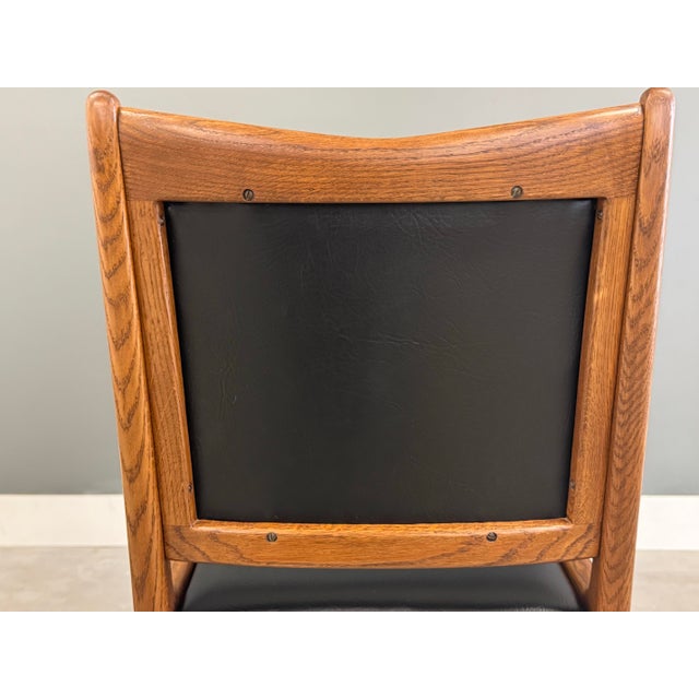 Wood 1960s Danish Modern Black Dining Chairs - Set of 8 For Sale - Image 7 of 9