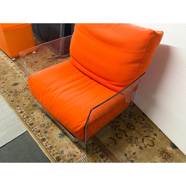 Piero Lissoni for Kartell Pop Outdoor Armchair, Orange For Sale - Image 9 of 12