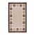 Part & Parcel Goods Wool Chain Rug 2’6” x 10', Bisque, Topaz, Chocolate and Eggshell For Sale