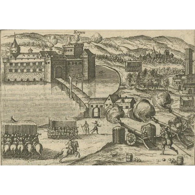 Baudartius, Siege of Kerpen Under Duke of Parma, 1616, Paper, Framed For Sale - Image 3 of 10