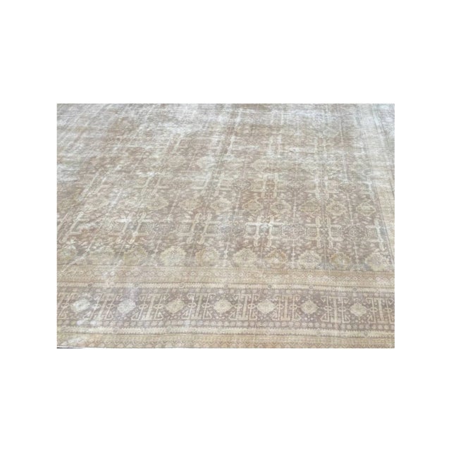 1960s Old Persian Tabriz Area Rug 10x13 For Sale - Image 4 of 7