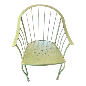 Vintage 1950's Indoor Outdoor Metal Dining Chair