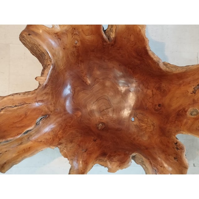 Brutalist Sculptural Wooden Centerpiece, 1970s For Sale - Image 3 of 17