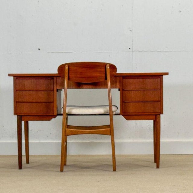 Mid-Century Modern Danish Teak Desk, 1960s For Sale - Image 12 of 12