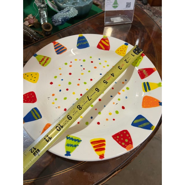 Happiest of Birthdays Ceramic Dish With Birthday Hat Details For Sale In Atlanta - Image 6 of 6