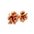 Diamond 18k Rose Gold Rose Motif Earrings, A Pair For Sale - Image 4 of 6