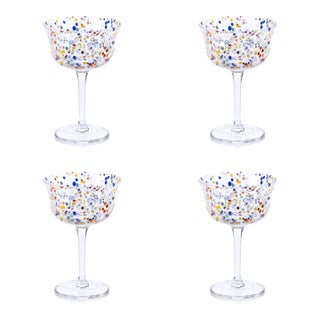 Spritz Confetti Cocktail Glasses, Set of 4 For Sale