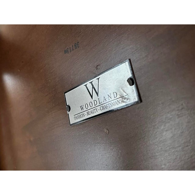 Wood Late 20th Century Woodland Round Solid Wood Dining Table For Sale - Image 7 of 7