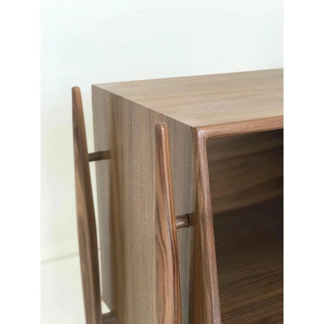 Made to Order Sculptural Nighstands in Walnut- Pair For Sale In Los Angeles - Image 6 of 10