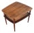Mid 20th Century Large Peter Hvidt Solid Teak + Cane Side Table For Sale