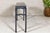 Marbleized Console Table with Silver and Black Finish and Humpback Stretcher For Sale - Image 10 of 12