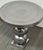 Sculptural Stacked-Sphere Metal Pedestal Side Table For Sale - Image 4 of 12