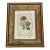 1970s Small Vintage Botanical Primula Chromolithograph in Handpainted Frame For Sale