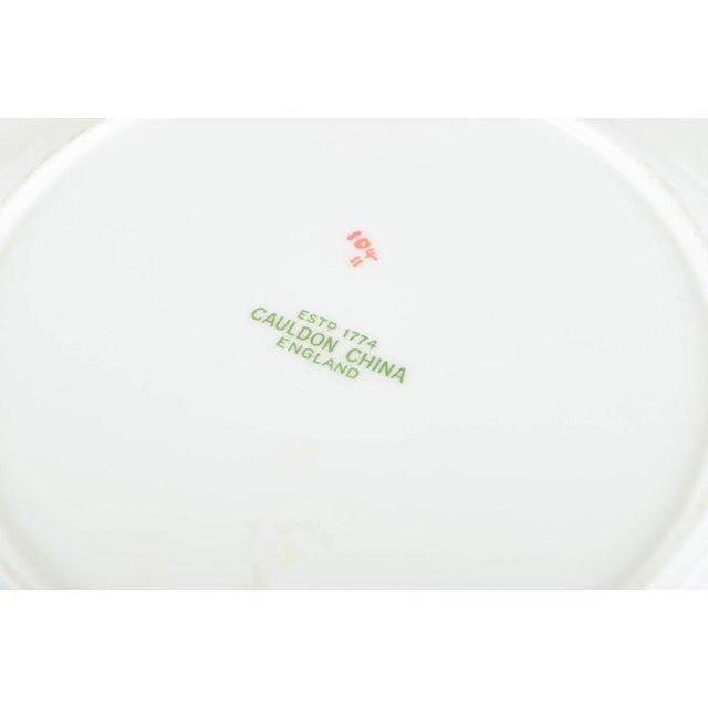 Deep Faience Plates with Oriental Pattern from Cauldon China, England, Set of 3 For Sale - Image 4 of 5