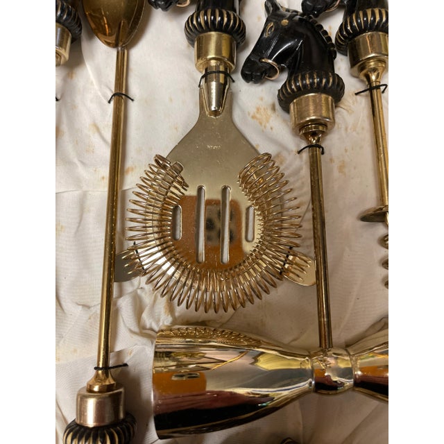 Fabulous Horse Head Vintage Barware Never used, still in its original packaging. Brass hardware accented with detailed...