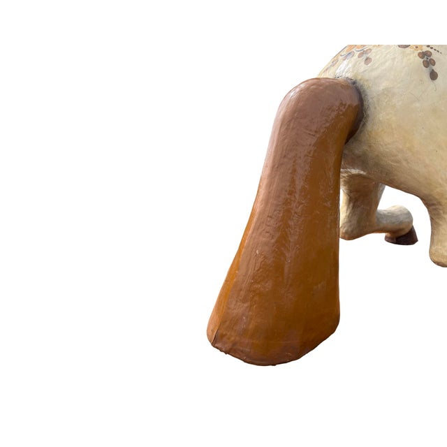 Paper Vintage Large Paper Mache Horse Mid-Century Modern Sergio Bustamante Style Sermel Tonala For Sale - Image 7 of 12