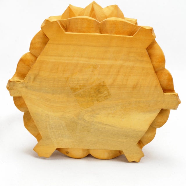 Vintage Chinese Carved Wood Guanyin Statue For Sale - Image 11 of 11