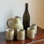 Taupe Vintage Hand-Thrown Artisanal Stoneware Pitcher & Tumblers -- A Set For Sale - Image 8 of 12