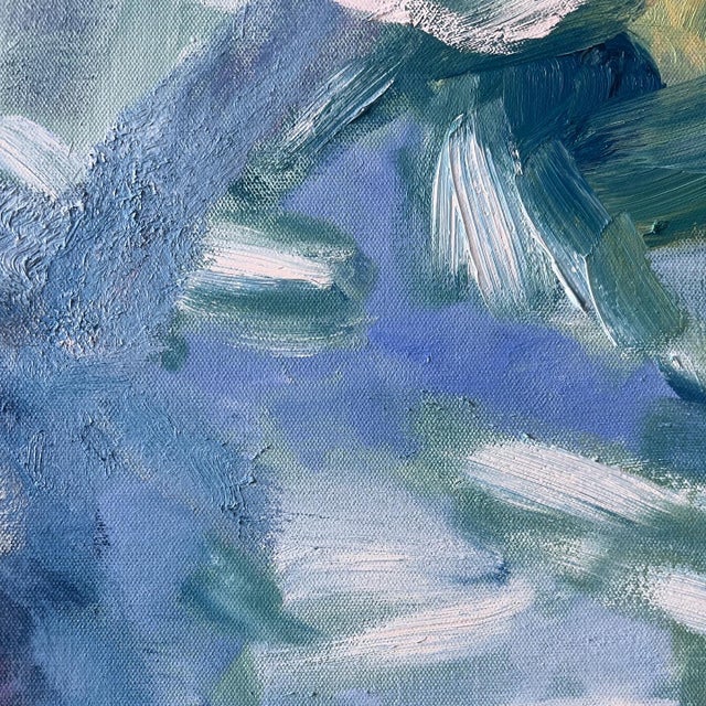 "Ray of Light" Abstract Expressionist Contemporary Oil Painting by Monica Shulman For Sale In New York - Image 6 of 12