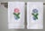 Basket of Peonies Guest Towel in White Terry, Embroidered For Sale - Image 4 of 5